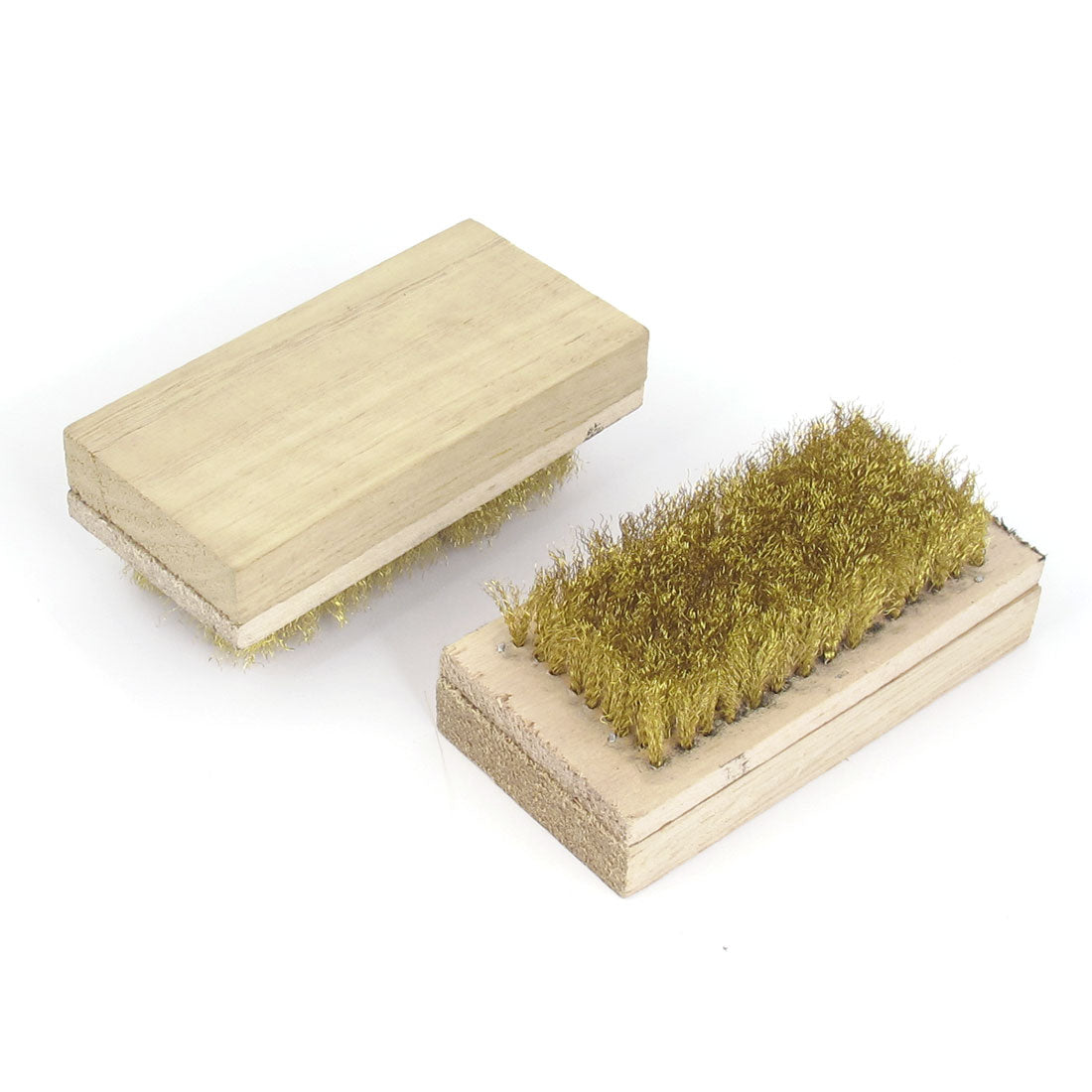 Harfington 12cm Length 6cm Width Brass Wire Anilox Roller Cleaning Brush 2pcs