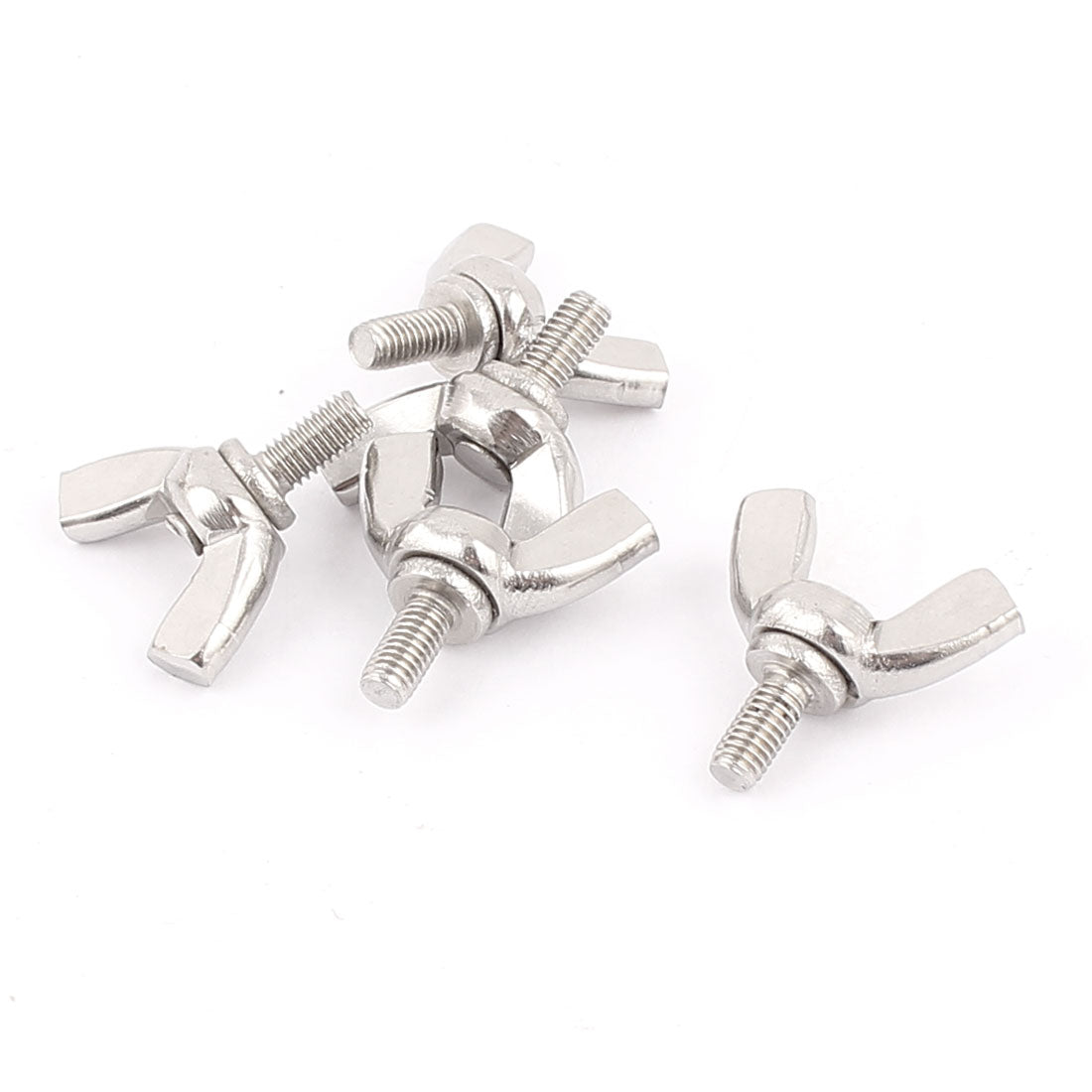 Harfington 5pcs 304 Stainless Steel M3x6mm Wide Wing Head Screw Bolts Fasteners