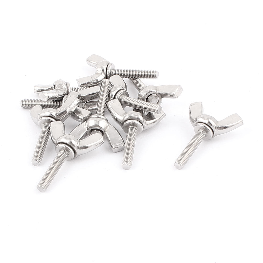 Harfington M3x16mm 304 Stainless Steel Butterfly Screw Bolt Wing Bolts 10pcs