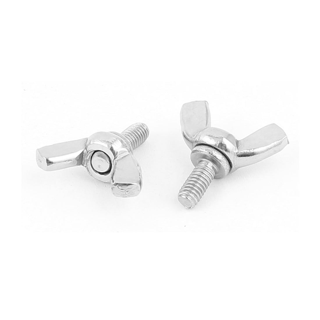 Harfington Metric M4x8mm 304 Stainless Steel Butterfly Wing Screws Bolts 10pcs