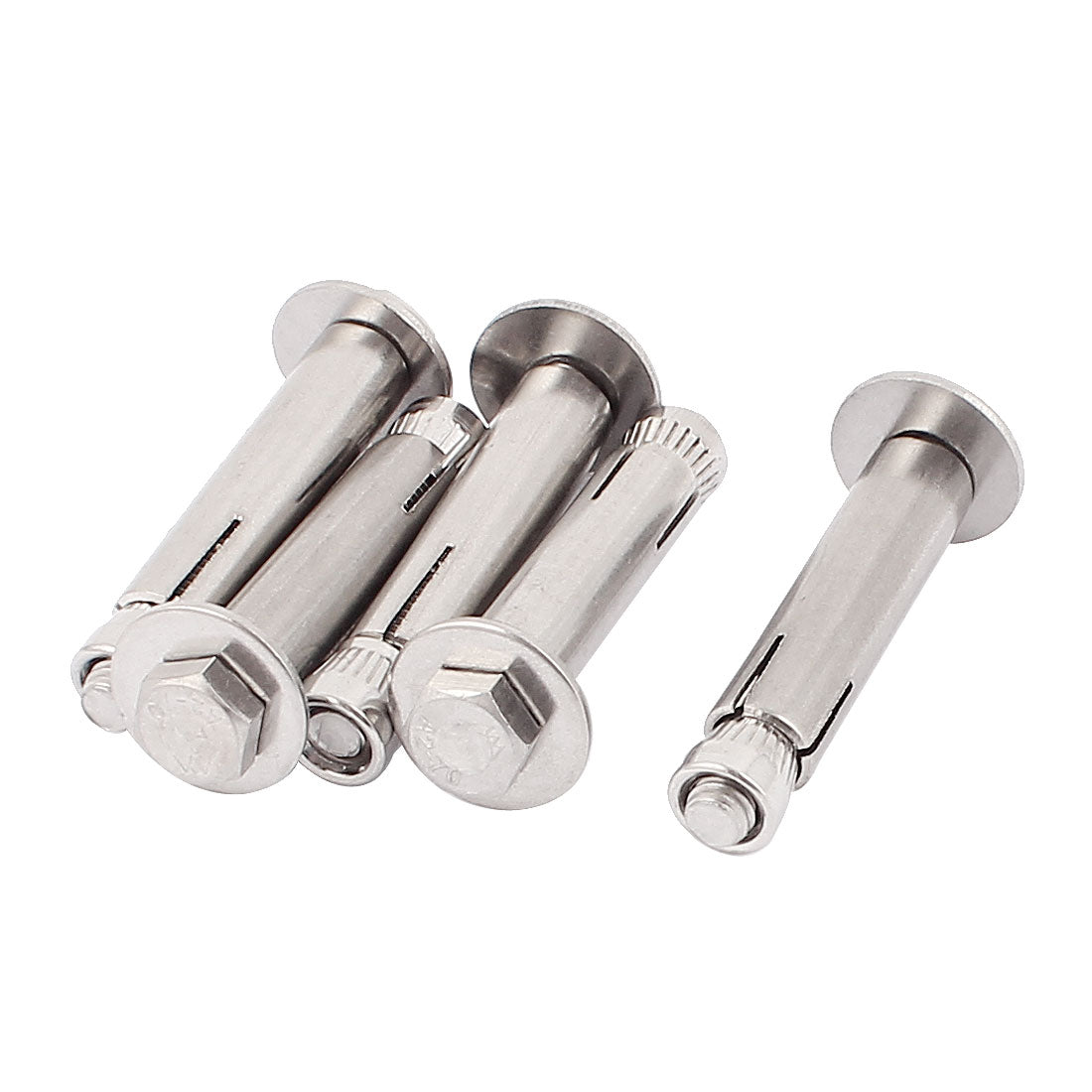 Harfington M6 x 50mm Hex Nut Expansion Anchor Screws Bolts Tool 5pcs