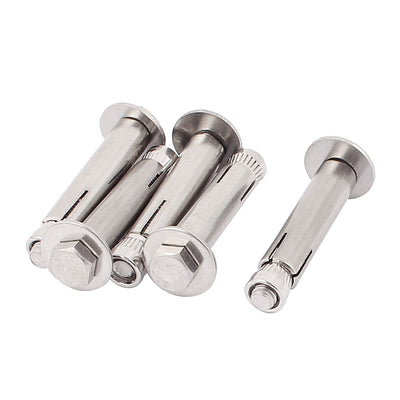 Harfington M6 x 50mm Hex Nut Expansion Anchor Screws Bolts Tool 5pcs