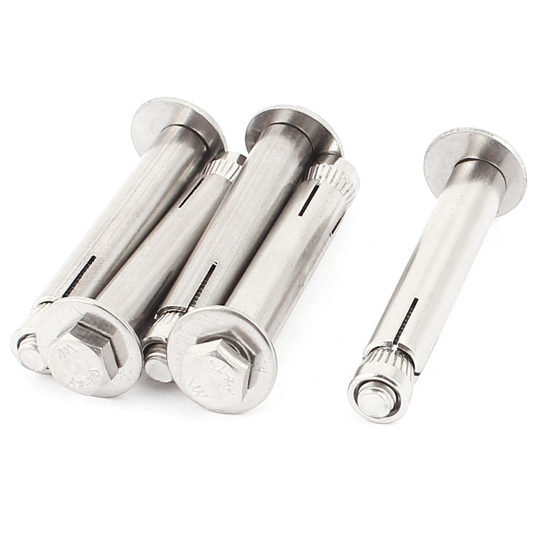 Harfington M6 Thread 304 Stainless Steel Hex Nut Expansion Bolts Screws 5pcs