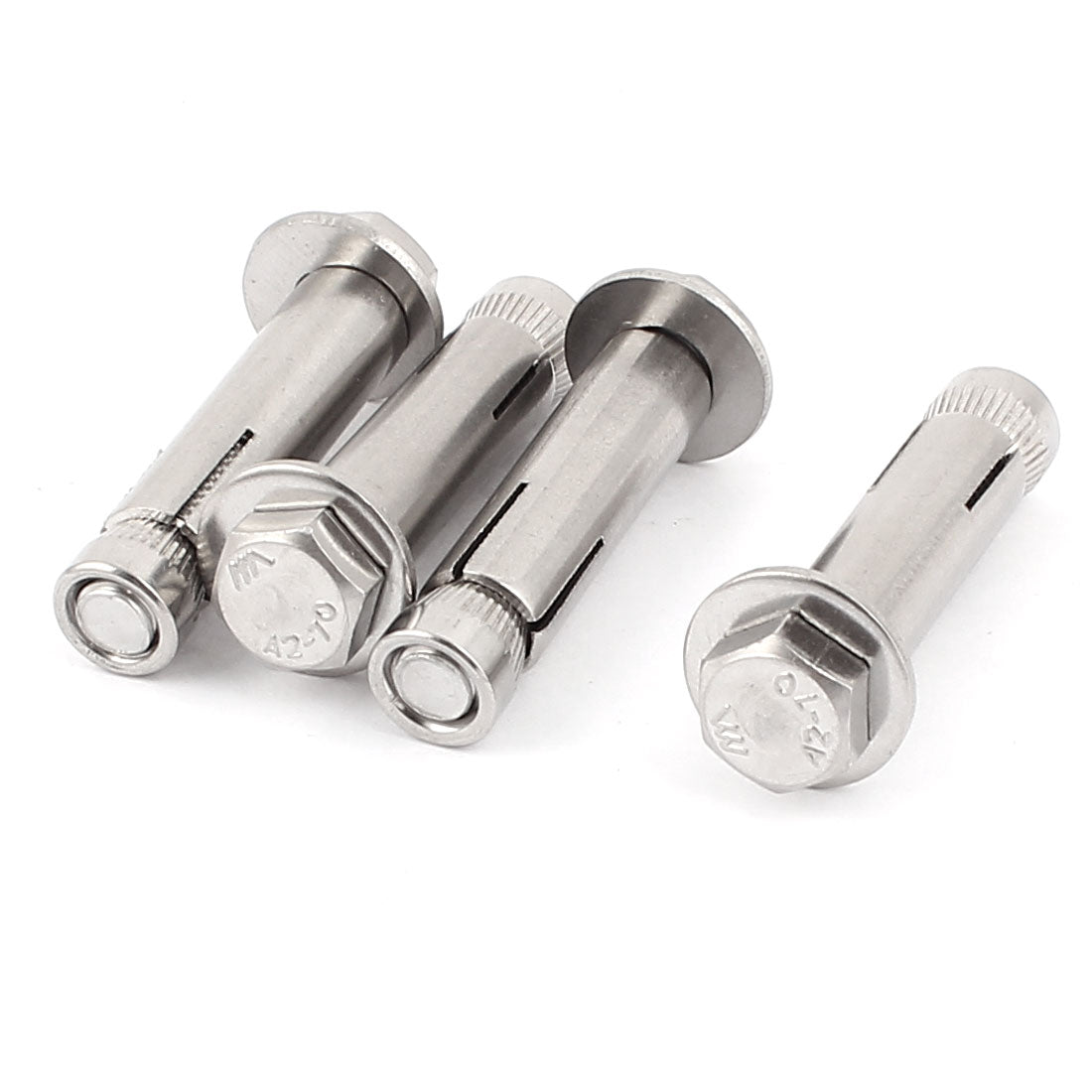 Harfington M8x50mm Hex Head Sleeve Anchor Expansion Bolt Screws 4pcs