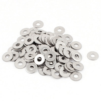 Harfington M3 3mm Metric 304 Stainless Steel Flat Washer Gaskets 100pcs