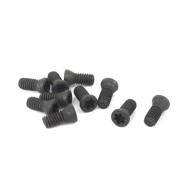 Harfington 10 Pcs M2.5x6mm Countersunk Torx Head Socket Bolt Screw Fastener
