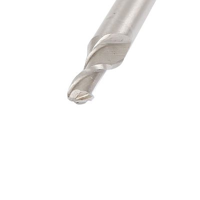 Harfington R2 Cutting Radius HSS Straight Shank 2 Flute Ball Nose End Milling Cutter 76mm Long