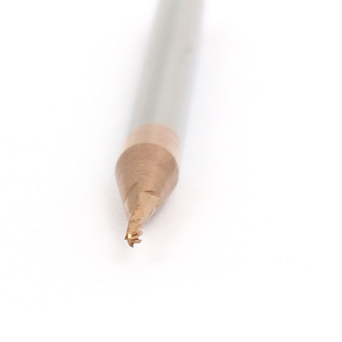 Harfington 4mm Shank 1mm Cutting Dia Helical Groove 4-Flute Tungsten Steel End Mill