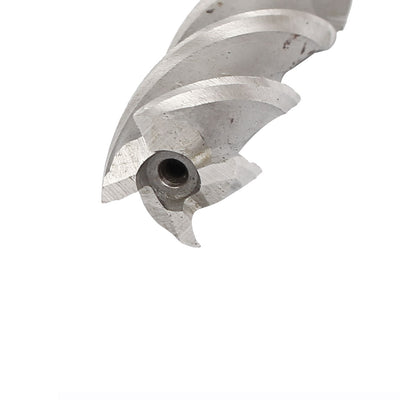 Harfington 16mm Shank 15mm Cutting Dia 4 Flutes Spiral HSS End Mill Cutter