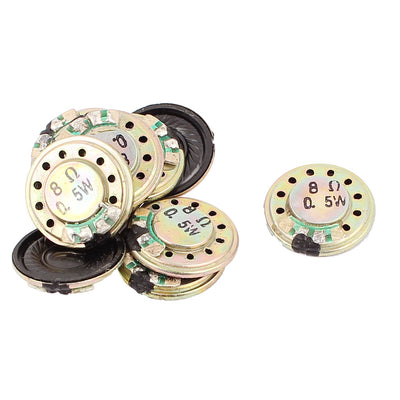 Harfington 0.5W 20mm Diameter 8 Ohm Internal Mini Magnet Speaker Loudspeaker 10Pcs