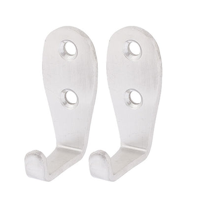 Harfington Uxcell Door Wall Screw Mounted Hook Holder Hanger 3 Thickness 6PCS