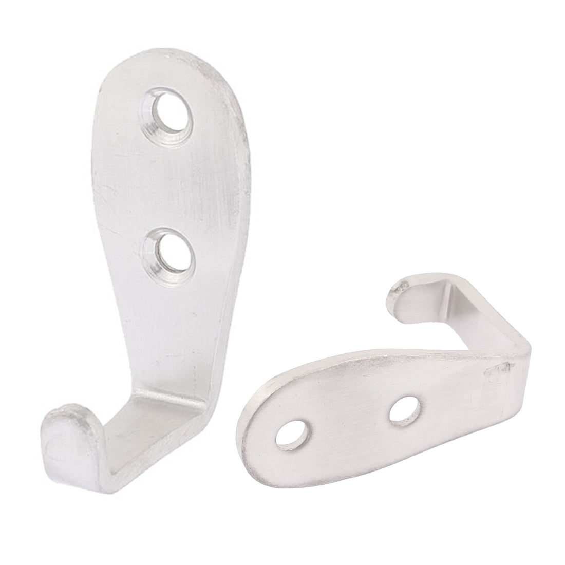 uxcell Uxcell Door Wall Screw Mounted Hook Holder Hanger 3 Thickness 6PCS