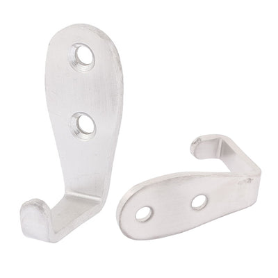 Harfington Uxcell Door Wall Screw Mounted Hook Holder Hanger 3 Thickness 6PCS