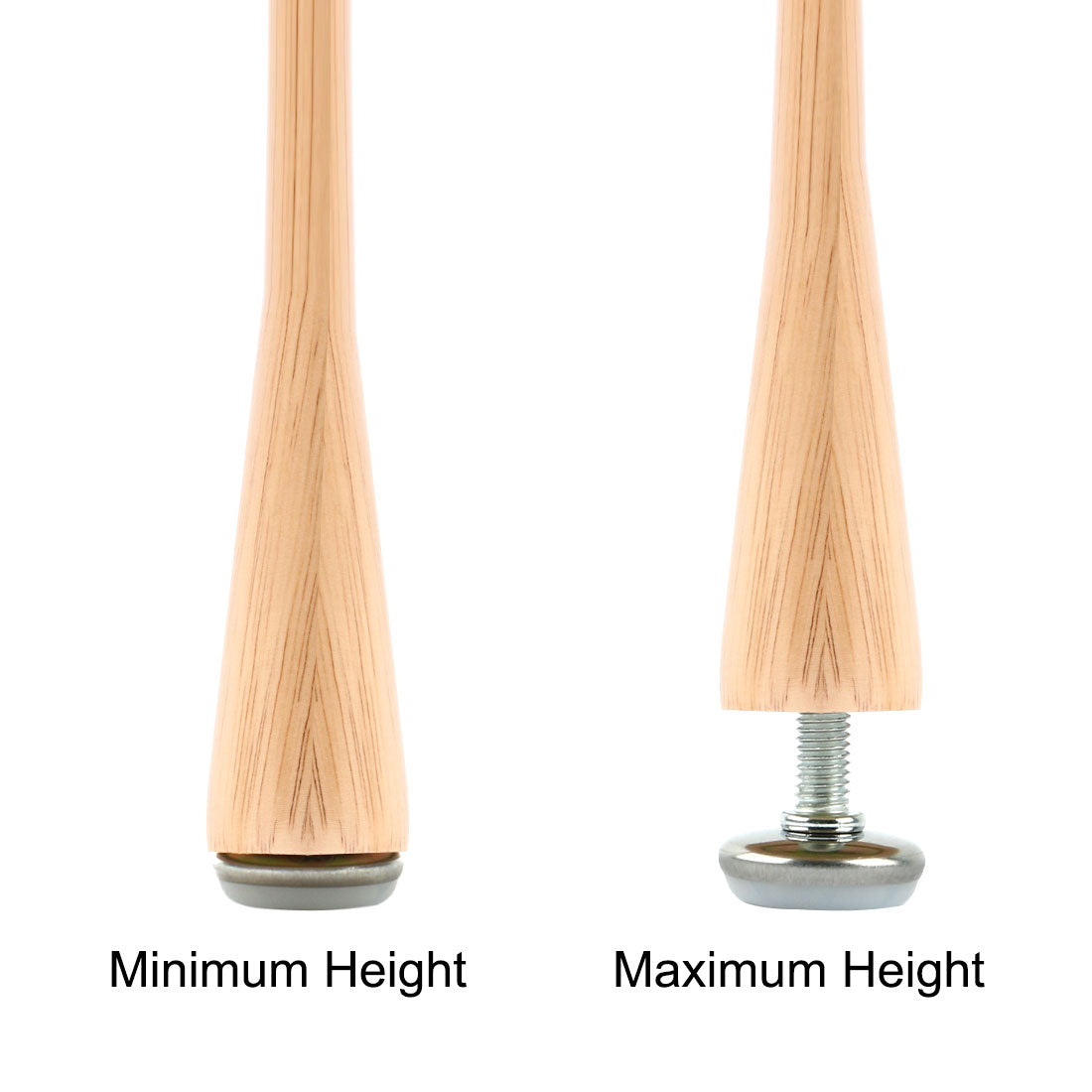 uxcell Uxcell Furniture Glide Leveling Foot Adjuster M8 x 25mm Thread Screw 50 PCS