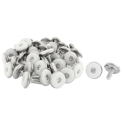 uxcell Uxcell Furniture Glide Leveling Foot M8x25mm Adjustable Thread Screw On Type 40pcs