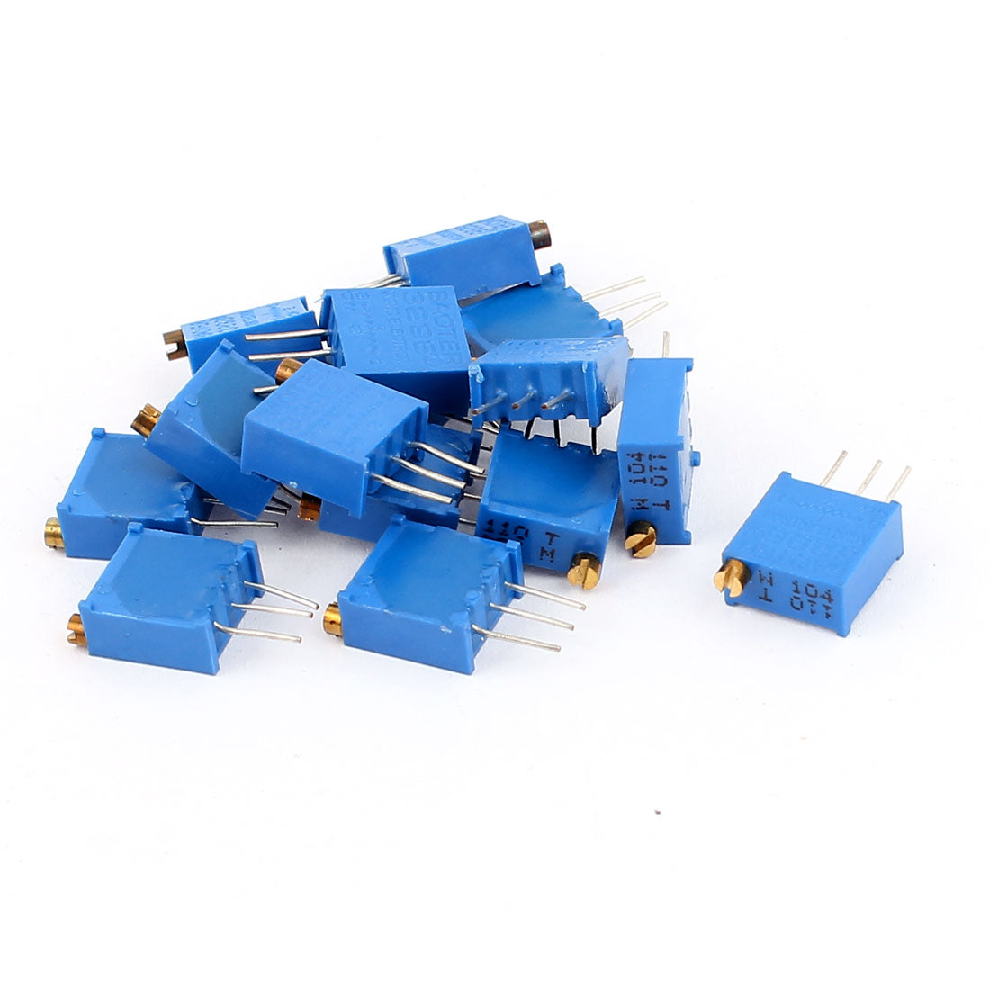 Harfington 15 Pcs 3296W 100K ohm Multiturn Potentiometer Pot Variable Resistor