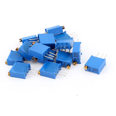 Harfington 15 Pcs 3296W 100K ohm Multiturn Potentiometer Pot Variable Resistor