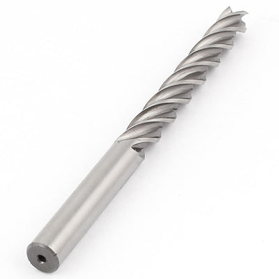 Harfington 135mm Long 10mm Cutting Dia Straight Shank 4 Flutes End Mill Milling Cutter