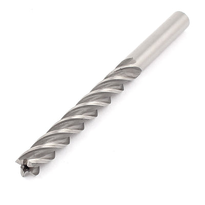 Harfington 135mm Long 10mm Cutting Dia Straight Shank 4 Flutes End Mill Milling Cutter