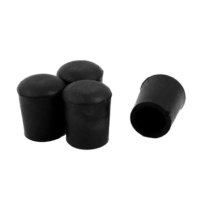 Harfington 16mm Inner Dia Cylinder Shaped Rubber Furniture Table Leg Cap Foot Protector Cover 4Pcs