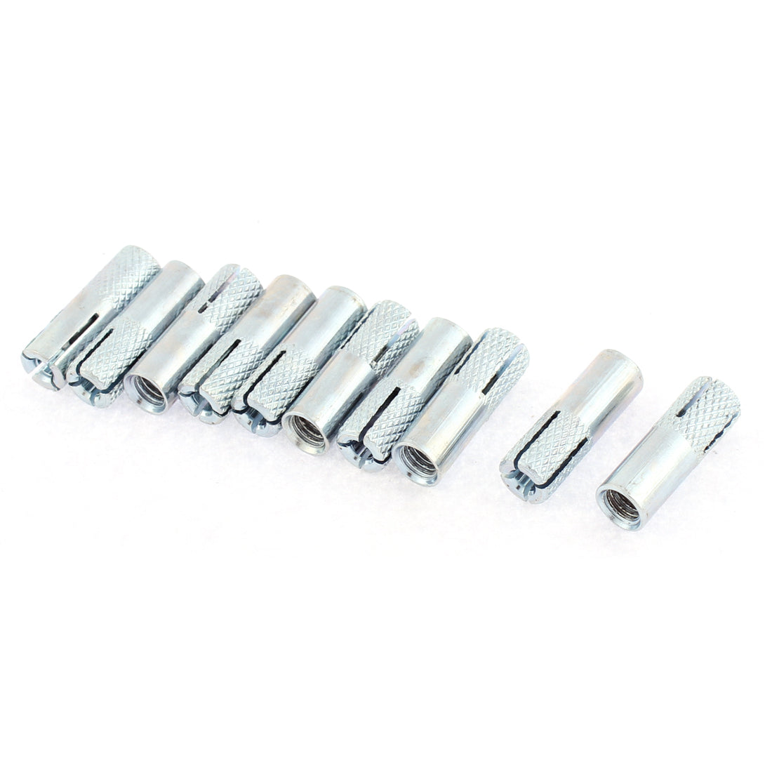 Harfington 10pcs M6 Thread Inner Expansion Bolt Screw Nuts Sleeve Anchors 25mm x 8mm