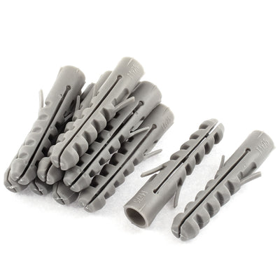 Harfington 10Pcs 13mm x 71mm Lag Expand Tube Wall Screws Plastic Expansion Nails Connector Bolt