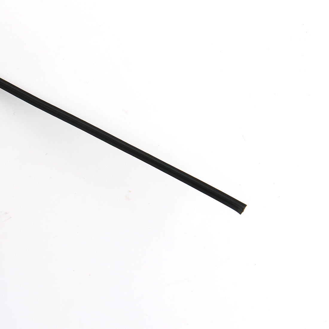 Harfington 130pcs 200mm x 3mm Black Plastic Coated Metal Cord Data Cable Binding Bags Packaging Wire Twist Ties