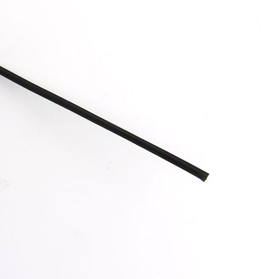 Harfington 130pcs 200mm x 3mm Black Plastic Coated Metal Cord Data Cable Binding Bags Packaging Wire Twist Ties