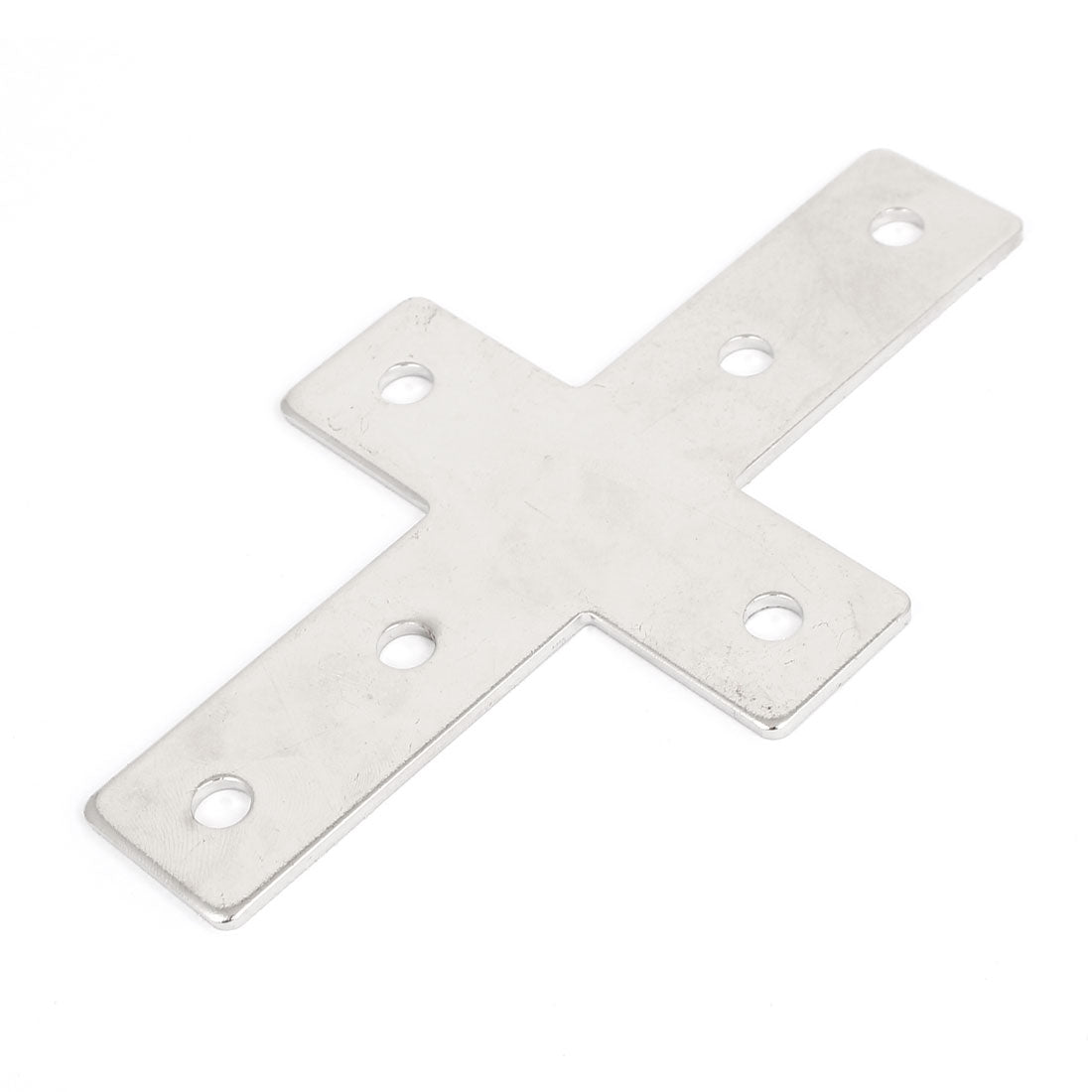 Harfington 145mmx85mm Cross Shaped Metal Flat Plate Corner Brace Angle Bracket Support Holder