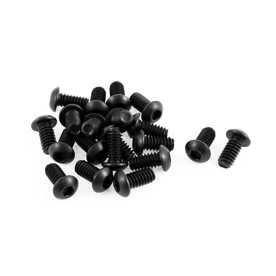 Harfington 1/4"-20 x 1/2" 10.9 Alloy Steel Button Head Hex Socket Cap Screw Bolt 20pcs