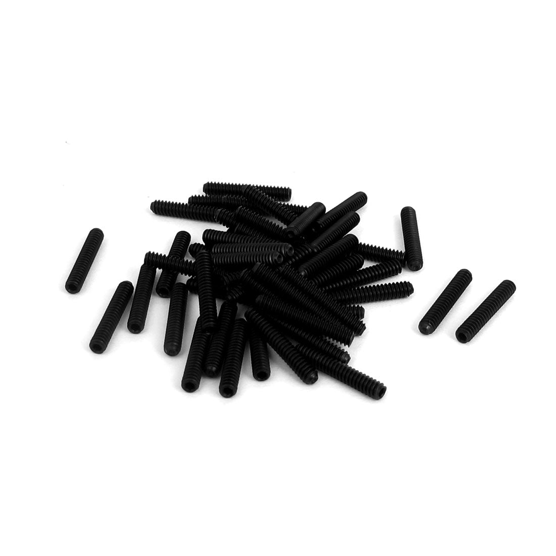 Harfington 4#-40x5/8" 12.9 Alloy Steel Hex Socket Set Cap Point Grub Screws Black 50pcs