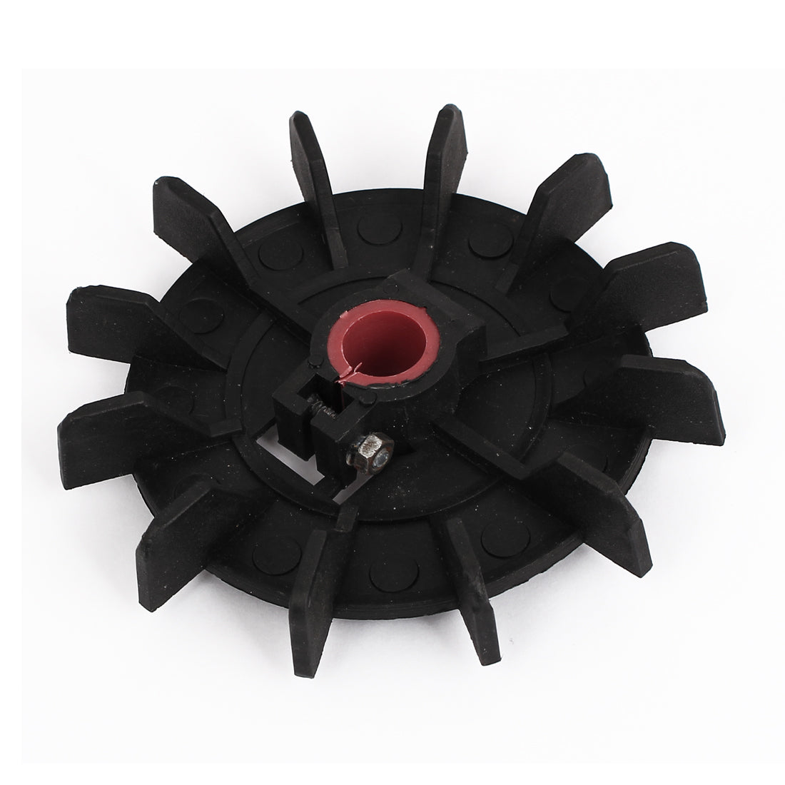 Harfington 14mm Inner Diameter Plastic 12 Impeller Motor Fan Vane Wheel Replacement Black