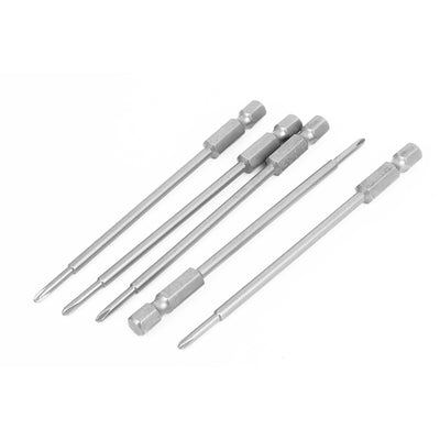 Harfington 100mm Long PH0 Magnetic 2.0mm Phillips Head Screwdriver Bits 5pcs