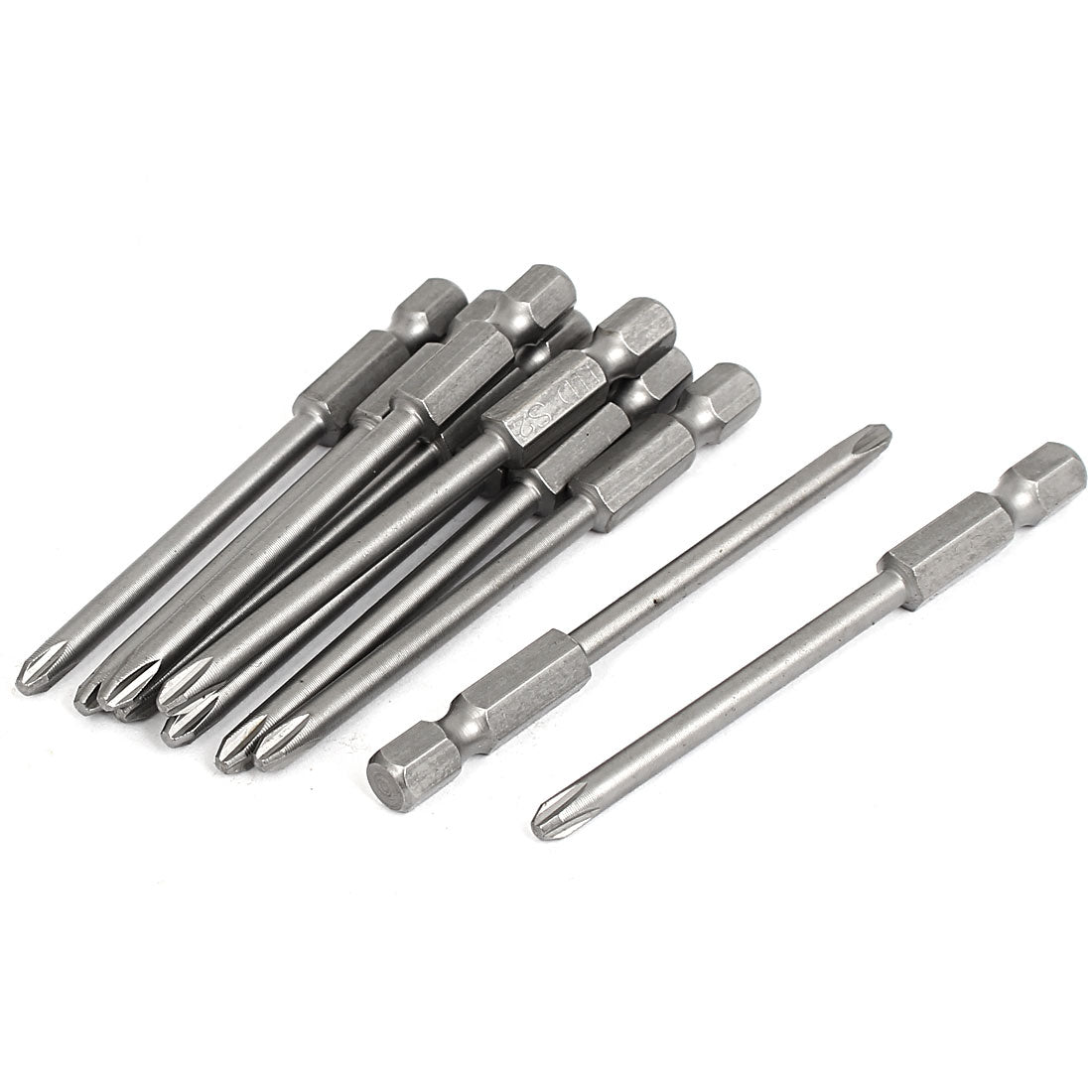 Harfington 75mm Long PH2 Magnetic 4.0mm Phillips Head Screwdriver Bits 10pcs