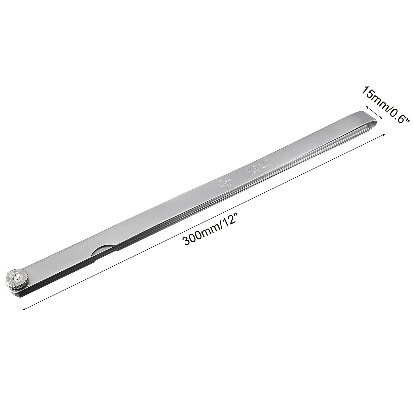 Harfington 300mm Long 0.02-1.00mm Thickness Metric Measure Gage Feeler Gauge