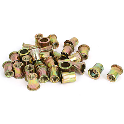 Harfington 3/8" Thread 18mm Long Rivet Nut Insert Dadi 30pcs