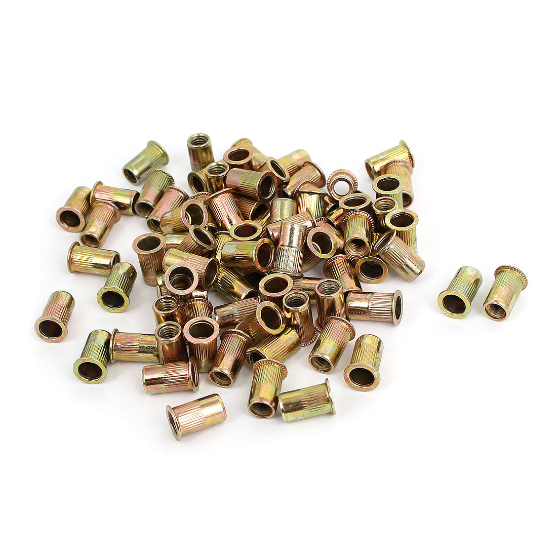 Harfington M5 Thread 12mm Long Rivet Nut Insert Nutsert 100pcs