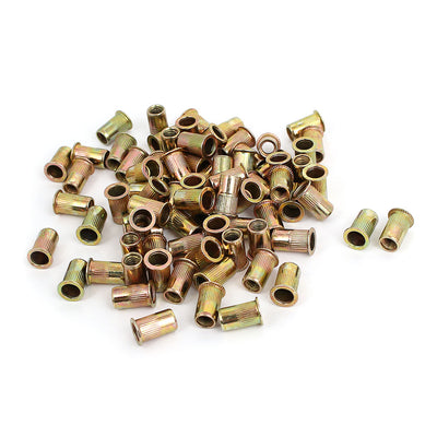 Harfington M5 Thread 12mm Long Rivet Nut Insert Nutsert 100pcs