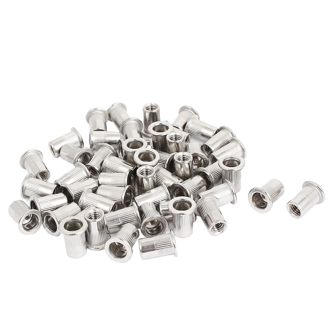Harfington M6 Thread 304 Stainless Steel Rivet Nut Insert Nutsert 50pcs