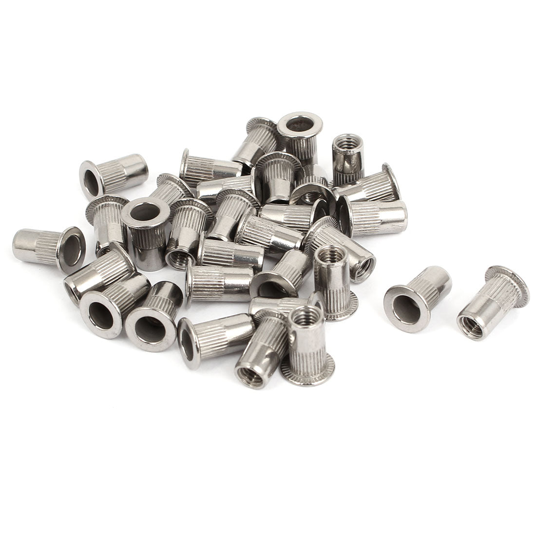 Harfington M5 Thread 304 Stainless Steel Rivet Nut Insert Dadi 30pcs