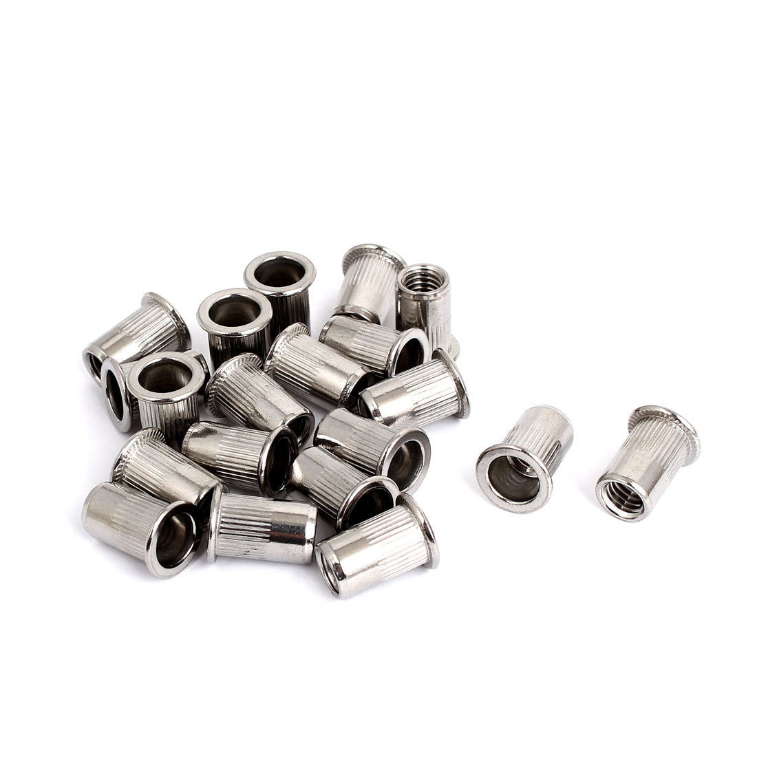 Harfington M8 Thread 304 Stainless Steel Rivet Nut Insert Nutsert 20pcs