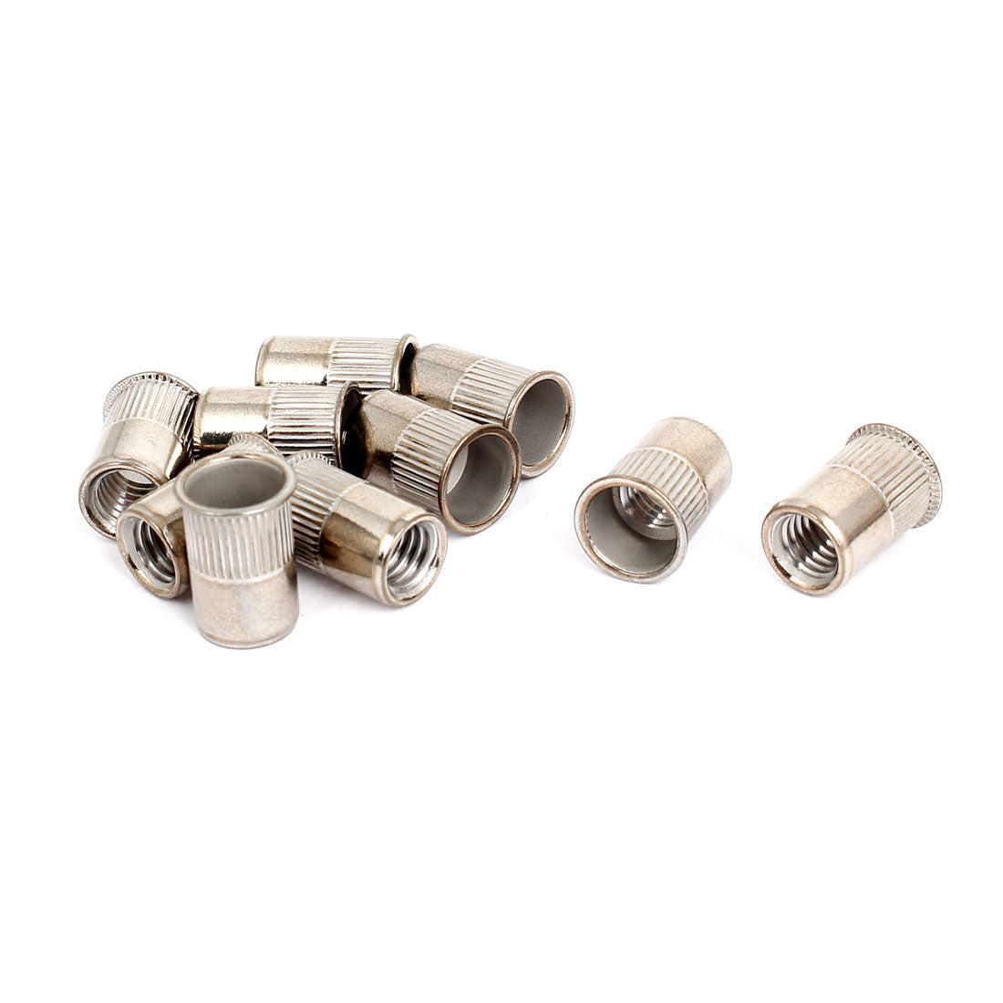 Harfington M8 Thread 304 Stainless Steel Rivet Nut Insert  10pcs
