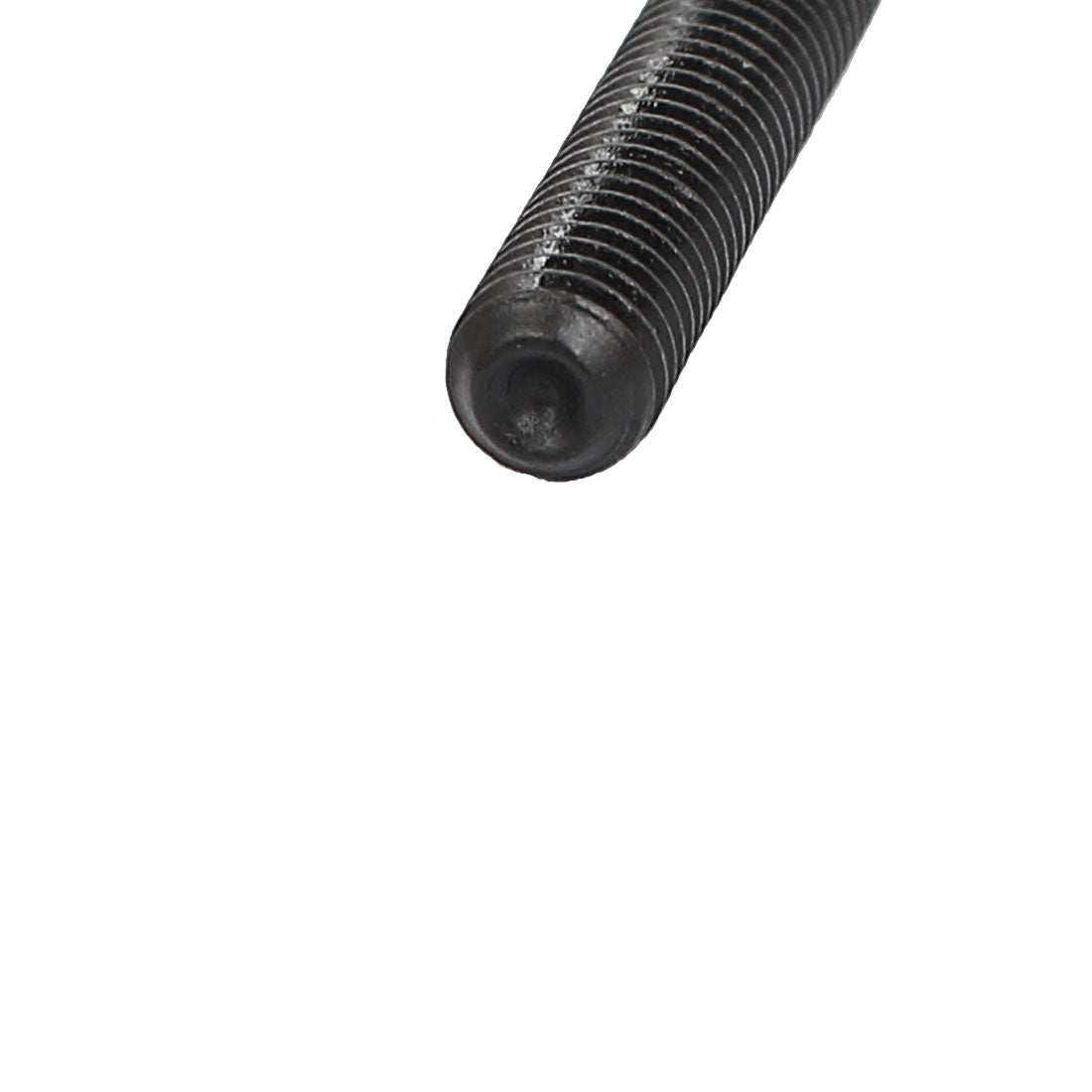 Harfington M5x25mm Hex Socket Set Cap Point Grub Screws Black 40pcs