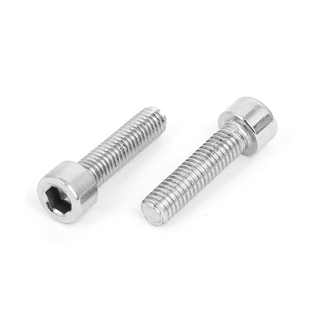 Harfington 25pcs 4mm Stainless Steel Hex Key Socket Head Cap Screws Bolts M5x0.8mmx20mm