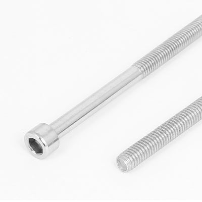 Harfington M6x80mm 38mm Long Thread Stainless Steel Hex Key Socket Head Cap Screws Bolts 10pcs