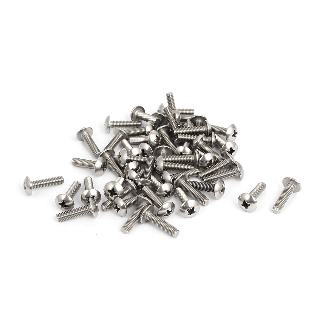 Harfington M4x16mm Stainless Steel  Phillips Head Machine Screws 50pcs