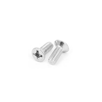 Harfington M3x8mm Stainless Steel Countersunk Flat Head Cross Phillips Screw Bolts 100pcs