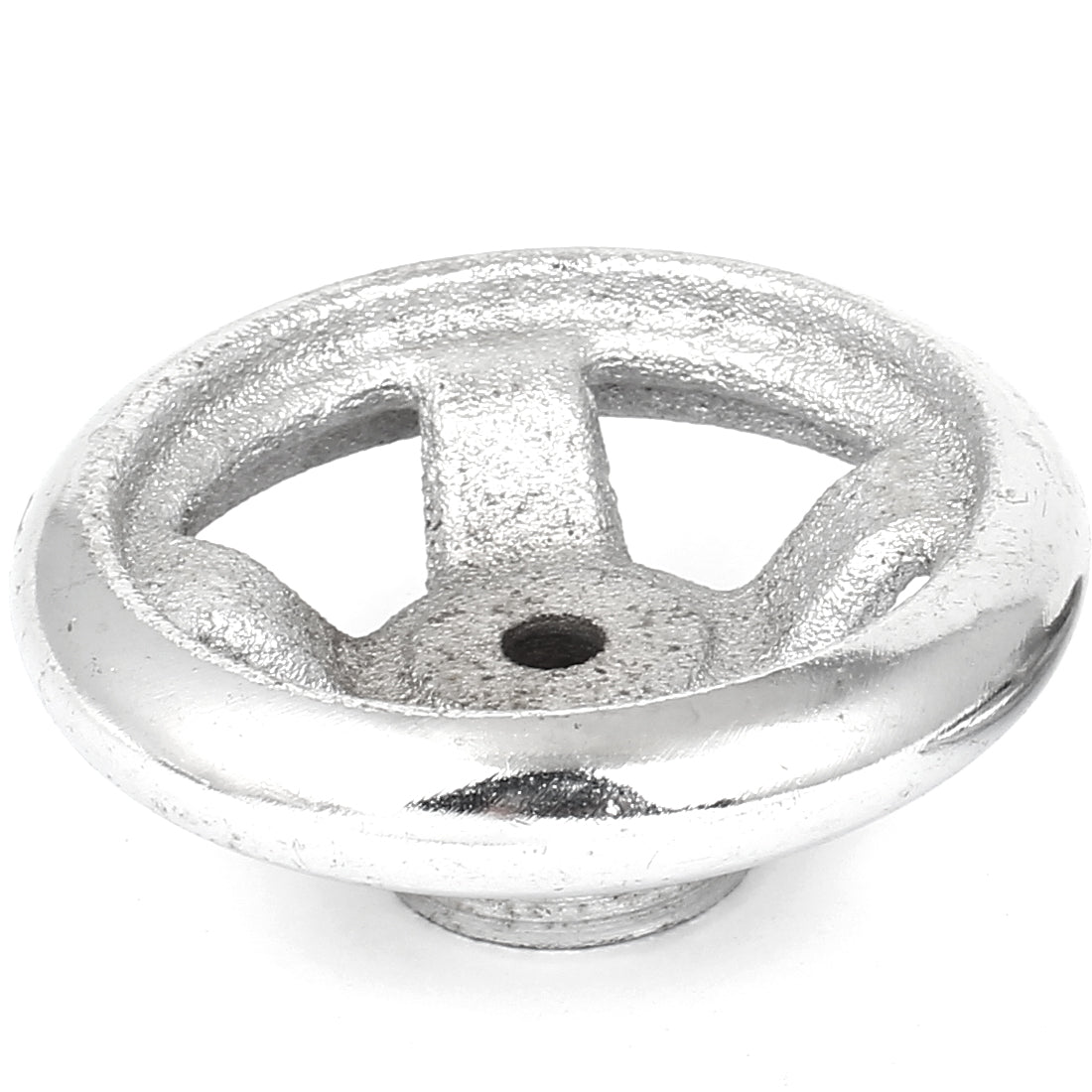 Harfington 2pcs 70mm Dia Four Spoke Round Iron Hand Wheel Handwheel for Milling Machine Lathe