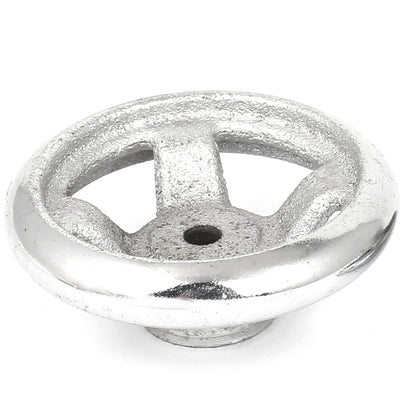 Harfington 2pcs 70mm Dia Four Spoke Round Iron Hand Wheel Handwheel for Milling Machine Lathe