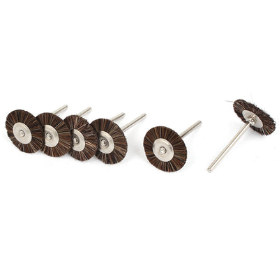 Harfington Rotary Tool 25mm Dia Bristle Head Jewelry Buffing Polishing Wheel Brush 6Pcs